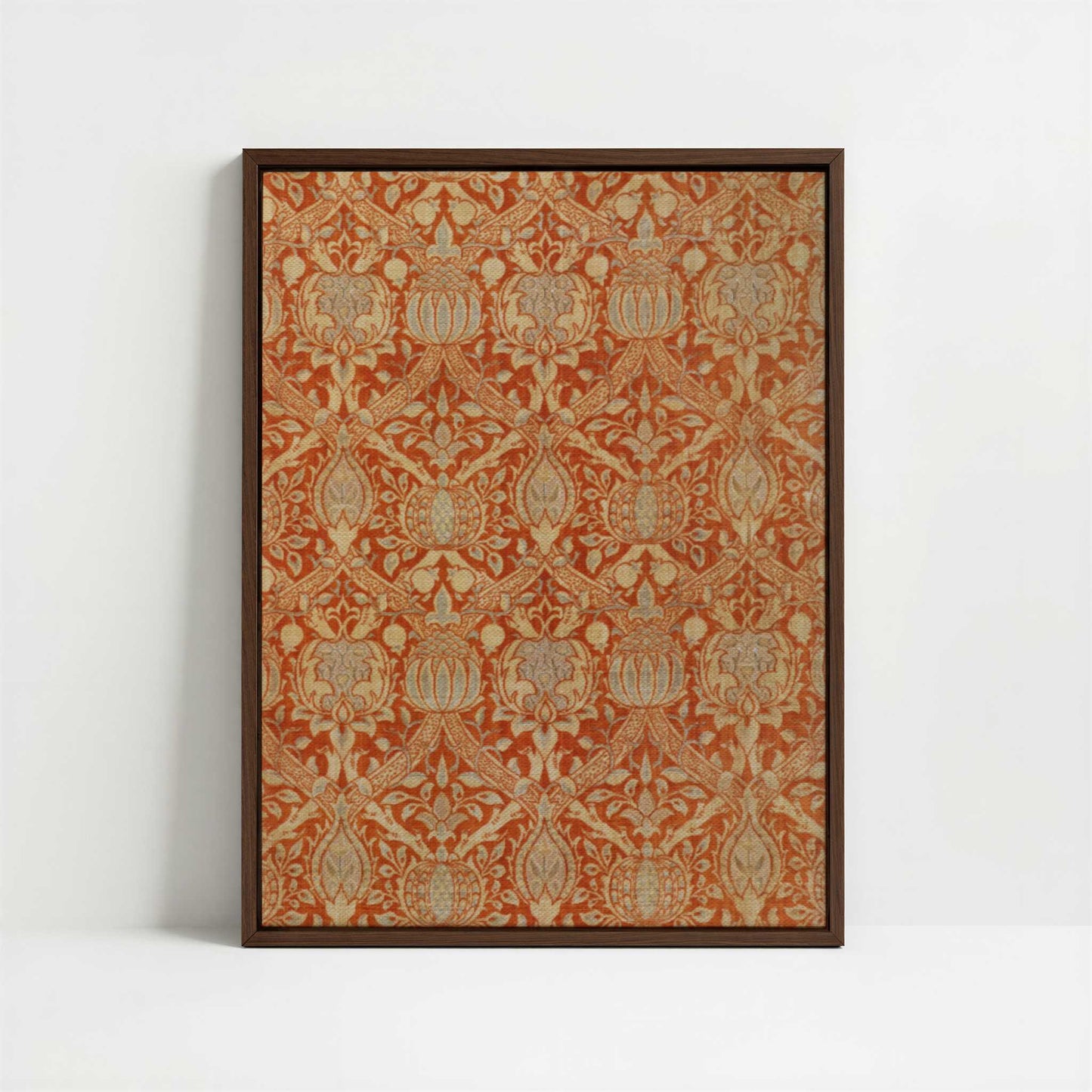 Framed Canvas - Framed canvas in dark wood color frame