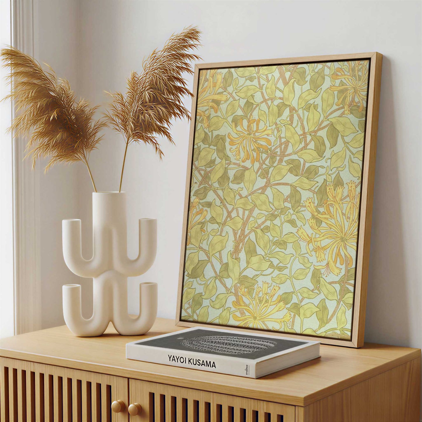 Framed Canvas - Framed canvas in a stylish interior setting