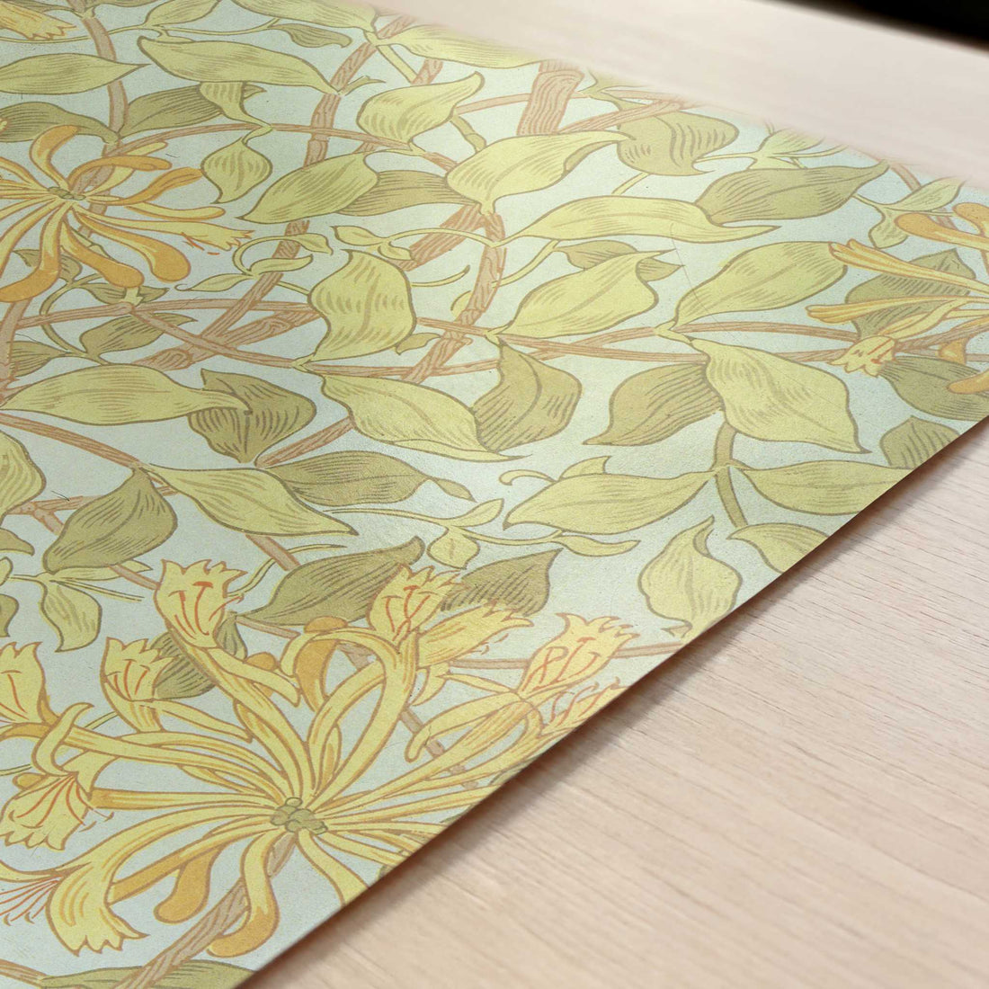 Honeysuckle (1883) by William Morris – Art Print - Close-up detail of the art print