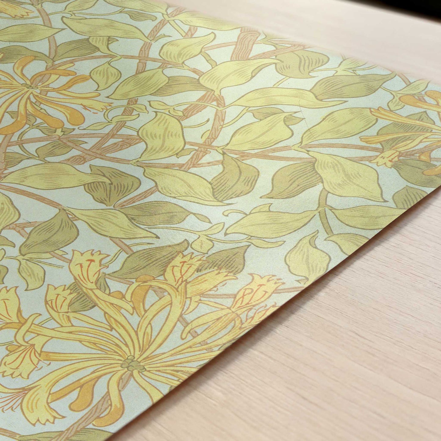 Honeysuckle (1883) by William Morris – Art Print - Close-up detail of the art print