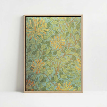 Framed Canvas - Framed canvas in oak color frame