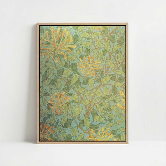 Framed Canvas - Framed canvas in oak color frame