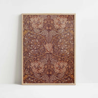 Honeysuckle (1876) by William Morris – Art Print - Art print in oak frame