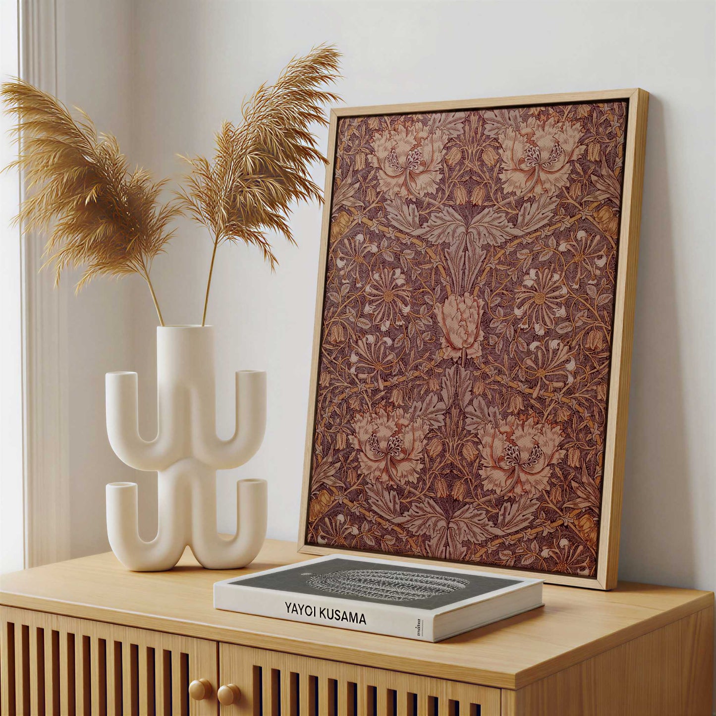 Framed Canvas - Framed canvas in a stylish interior setting