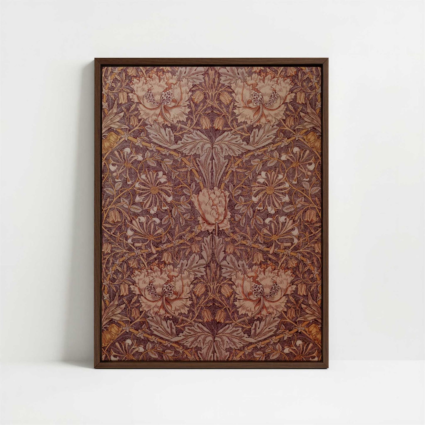 Framed Canvas - Framed canvas in dark wood color frame