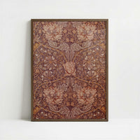 Honeysuckle (1876) by William Morris – Art Print - Art print in dark wood frame