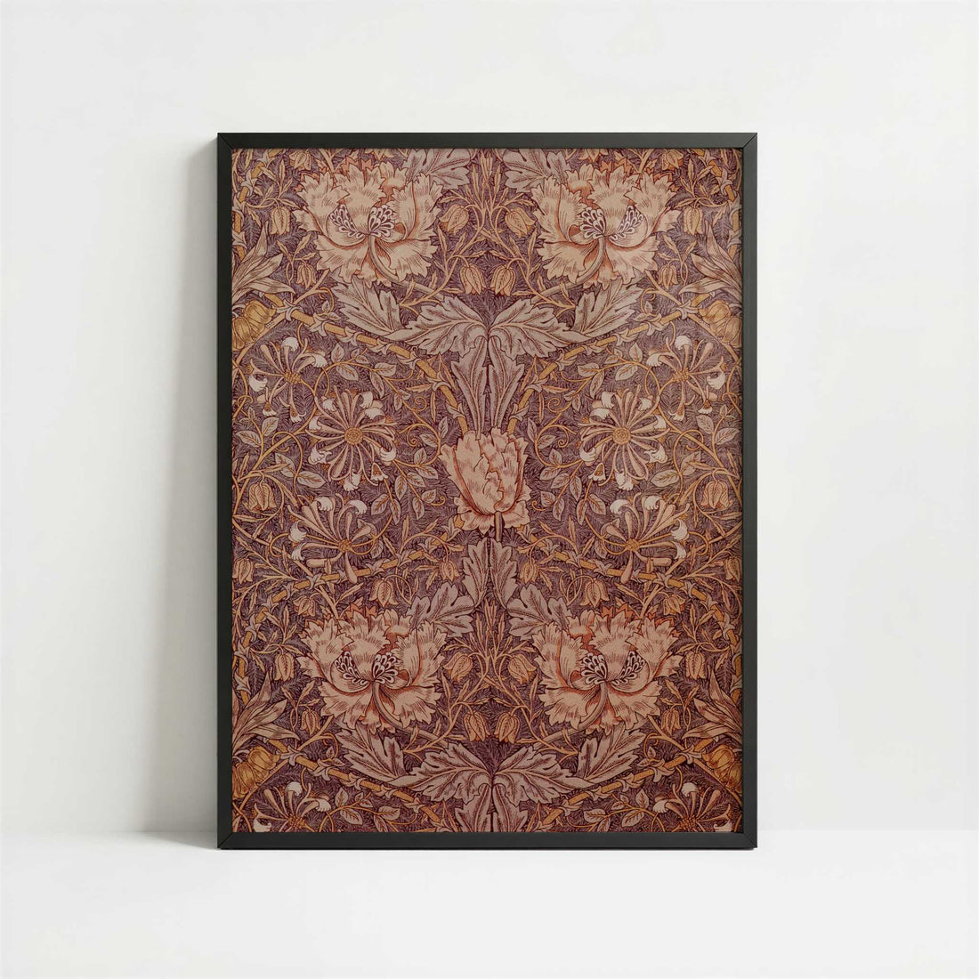 Honeysuckle (1876) by William Morris – Art Print - Art print in black frame