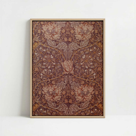 Framed Canvas - Framed canvas in oak color frame