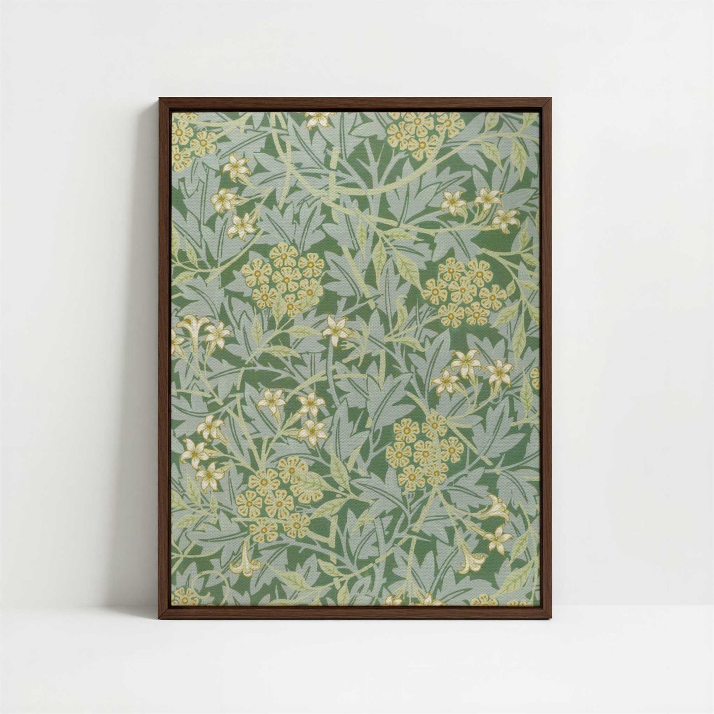 Framed Canvas - Framed canvas in dark wood color frame