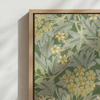 Framed Canvas - Close-up detail and texture of the framed canvas