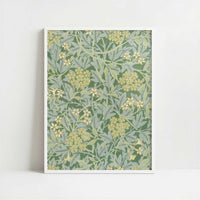 Jasmine Design (1872) by William Morris – Art Print - Art print in white frame