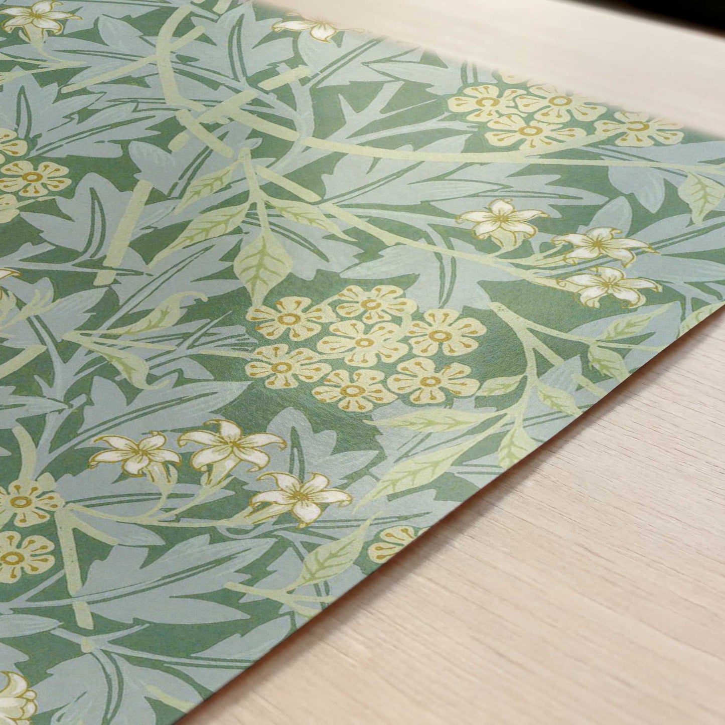 Jasmine Design (1872) by William Morris – Art Print - Close-up detail of the art print