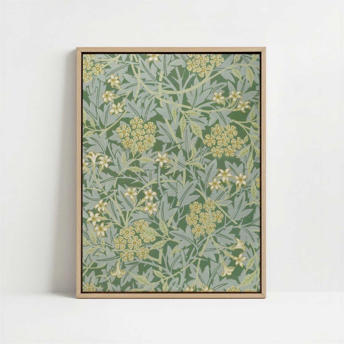 Framed Canvas - Framed canvas in oak color frame