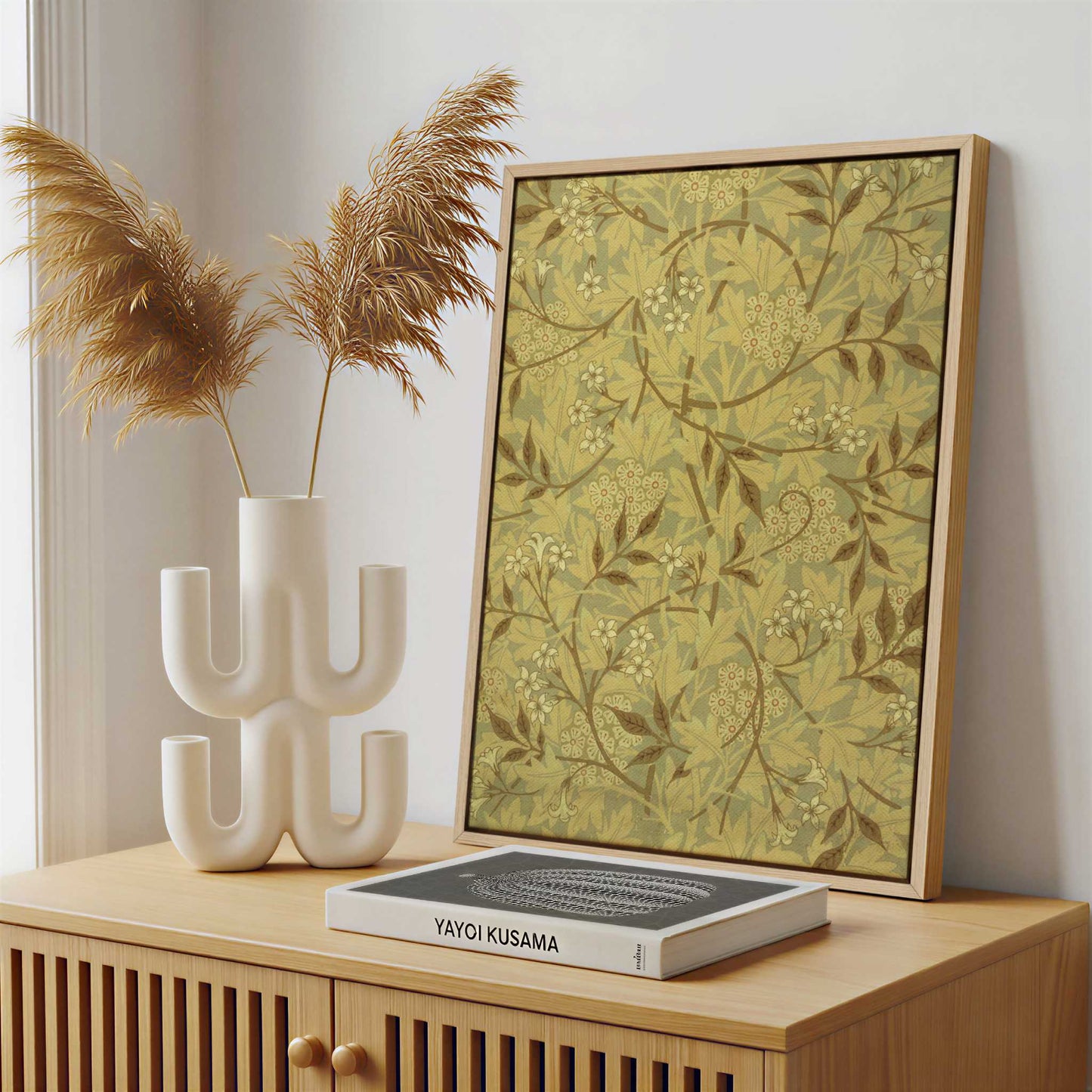 Framed Canvas - Framed canvas in a stylish interior setting