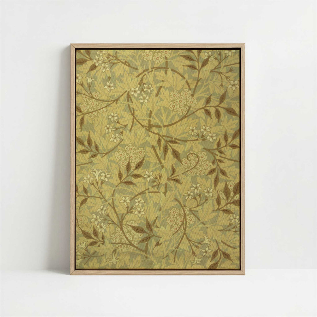 Framed Canvas - Framed canvas in oak color frame