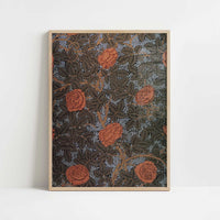 Lea Wallpaper (1880s) by William Morris – Art Print - Art print in oak frame