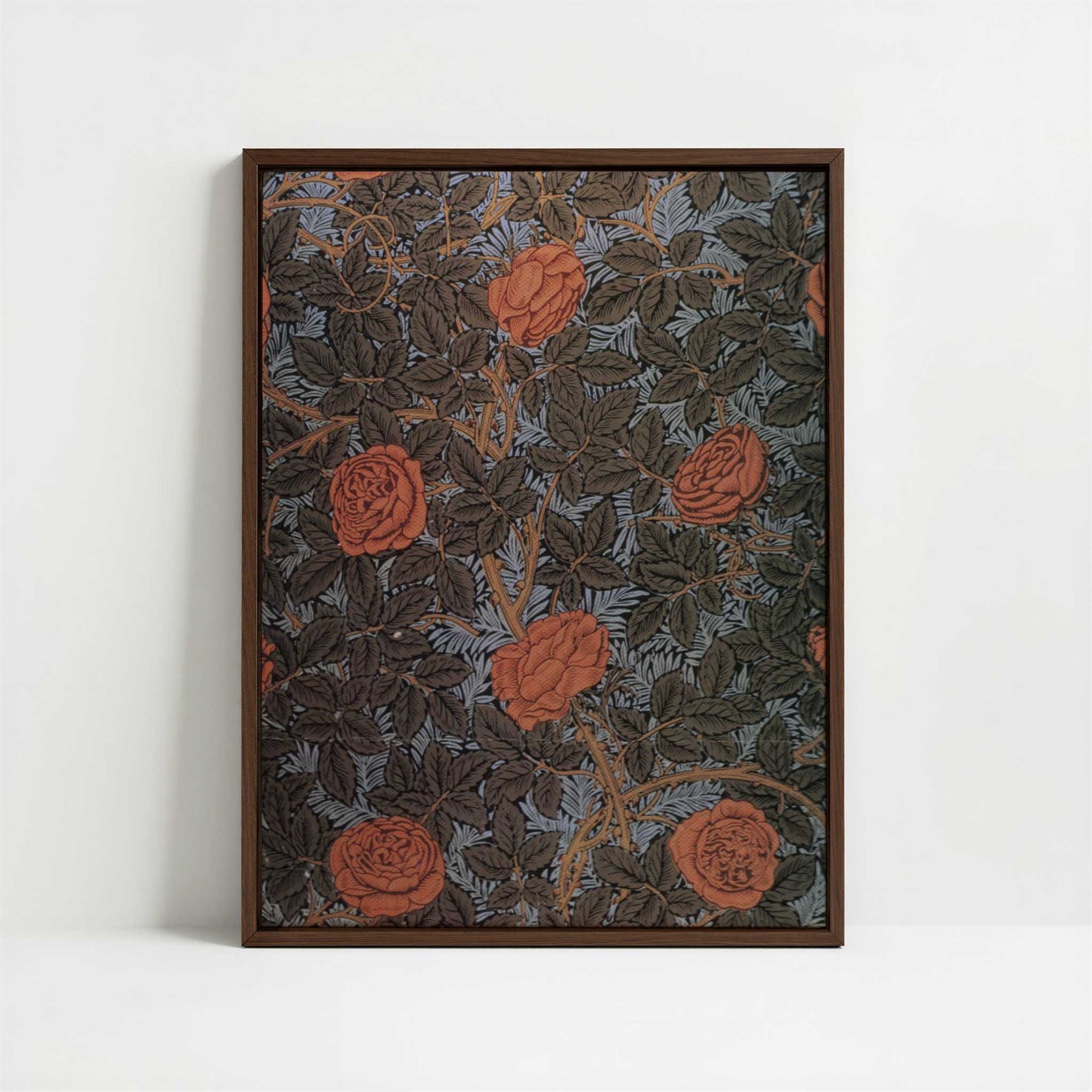 Framed Canvas - Framed canvas in dark wood color frame