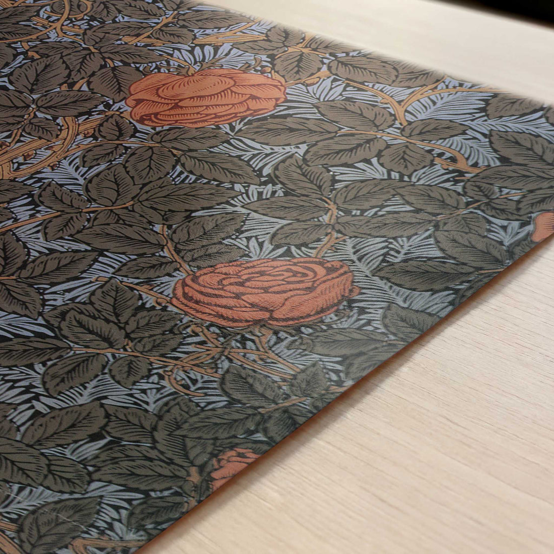 Lea Wallpaper (1880s) by William Morris – Art Print - Close-up detail of the art print