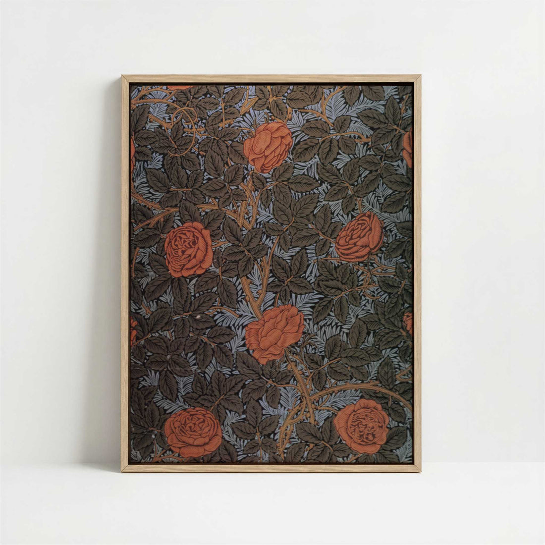 Framed Canvas - Framed canvas in oak color frame