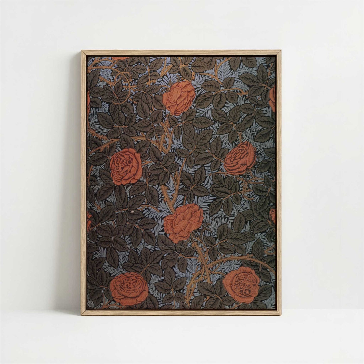 Framed Canvas - Framed canvas in oak color frame