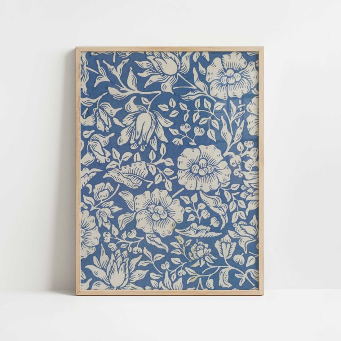 Mallow Design (1879) by William Morris – Art Print - Art print in oak frame
