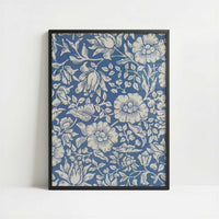 Mallow Design (1879) by William Morris – Art Print - Art print in black frame