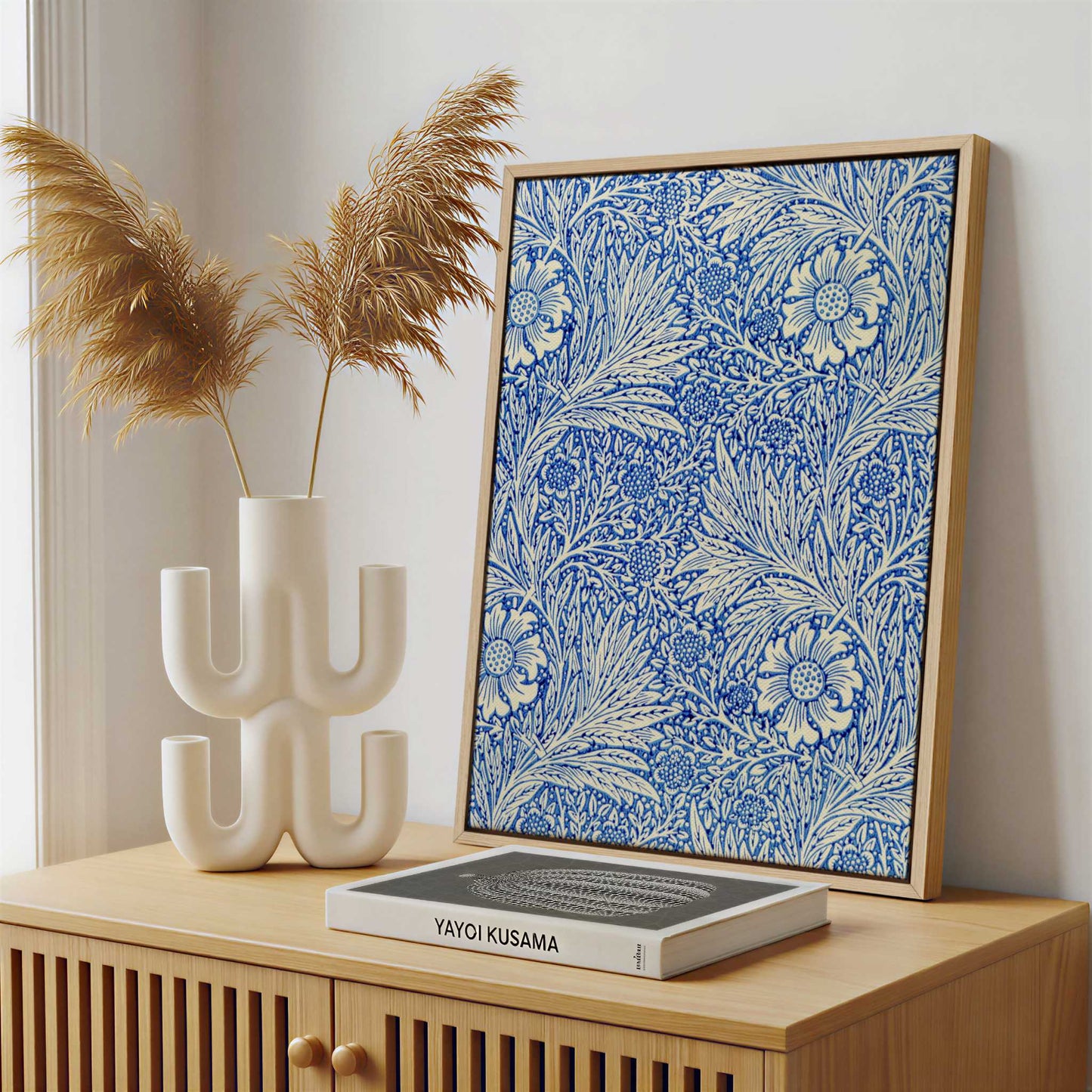 Framed Canvas - Framed canvas in a stylish interior setting