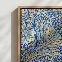 Framed Canvas - Close-up detail and texture of the framed canvas