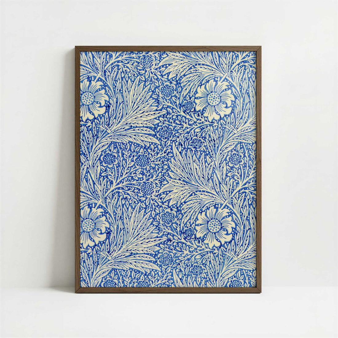 Marigold (1887) by William Morris – Art Print - Art print in dark wood frame