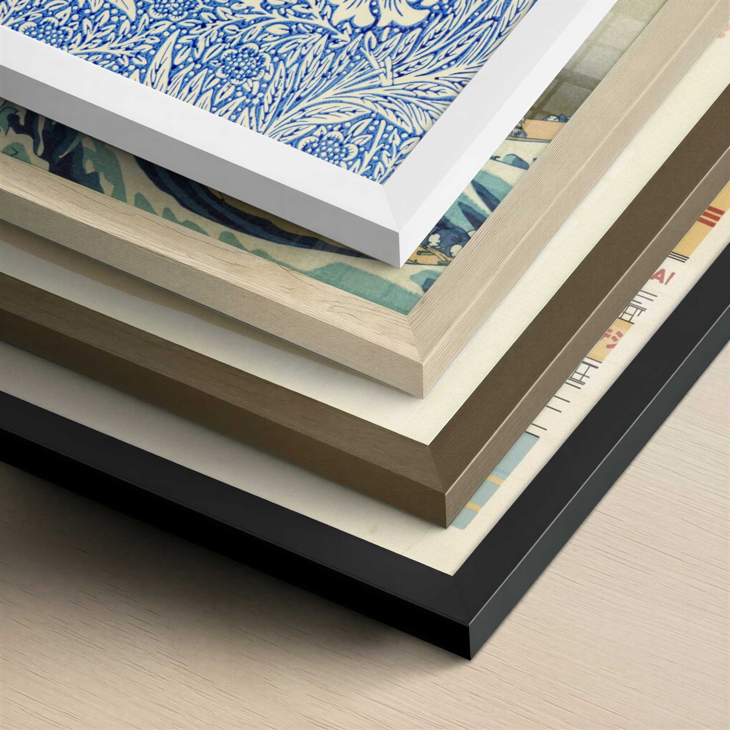 Marigold (1887) by William Morris – Art Print - Close-up detail of the different frames