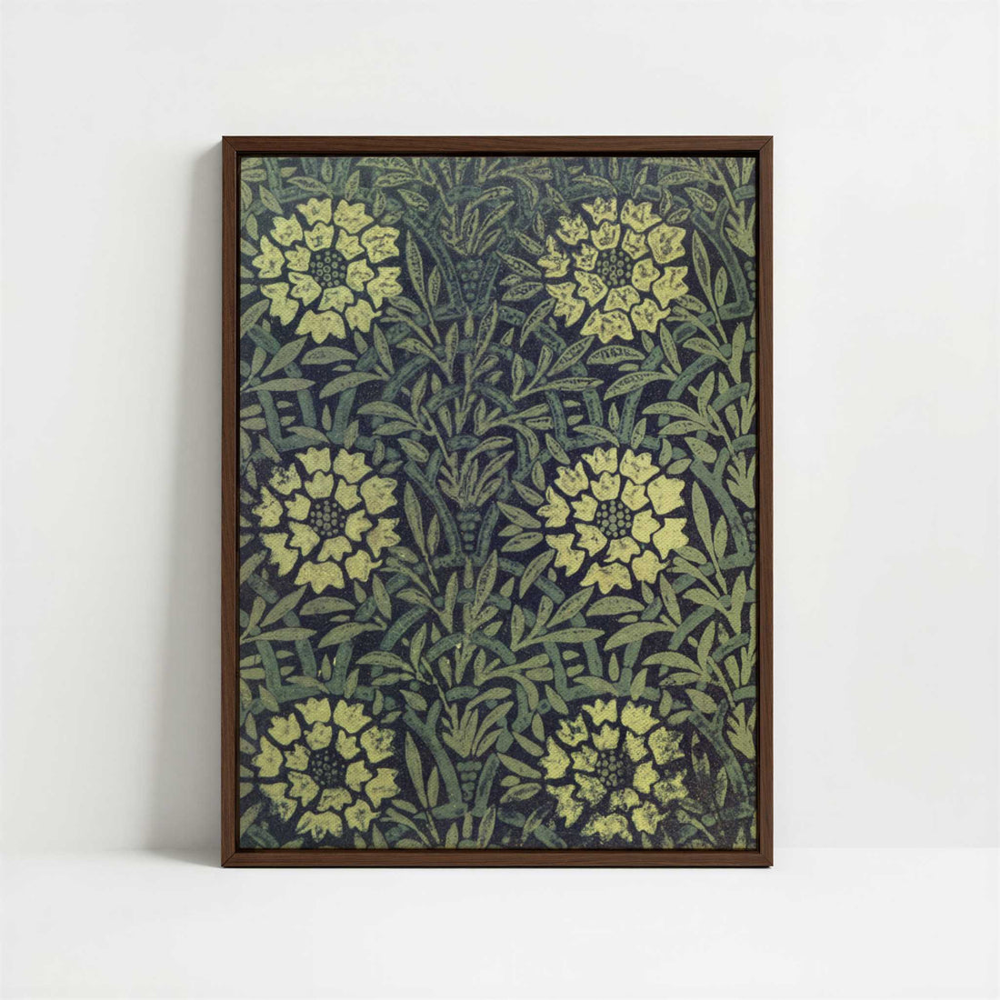 Framed Canvas - Framed canvas in dark wood color frame
