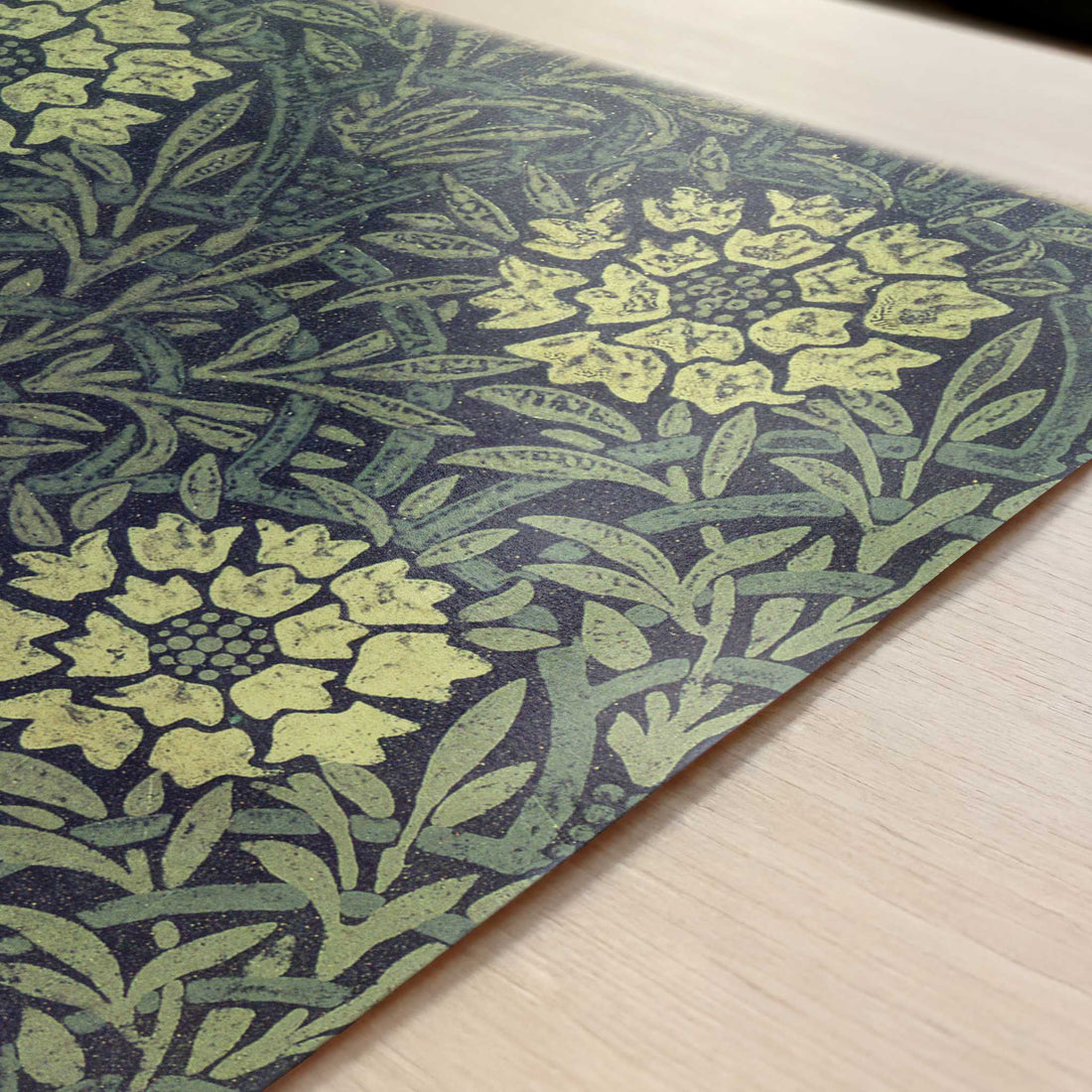 Printed Linoleum (1875) by William Morris – Art Print - Close-up detail of the art print