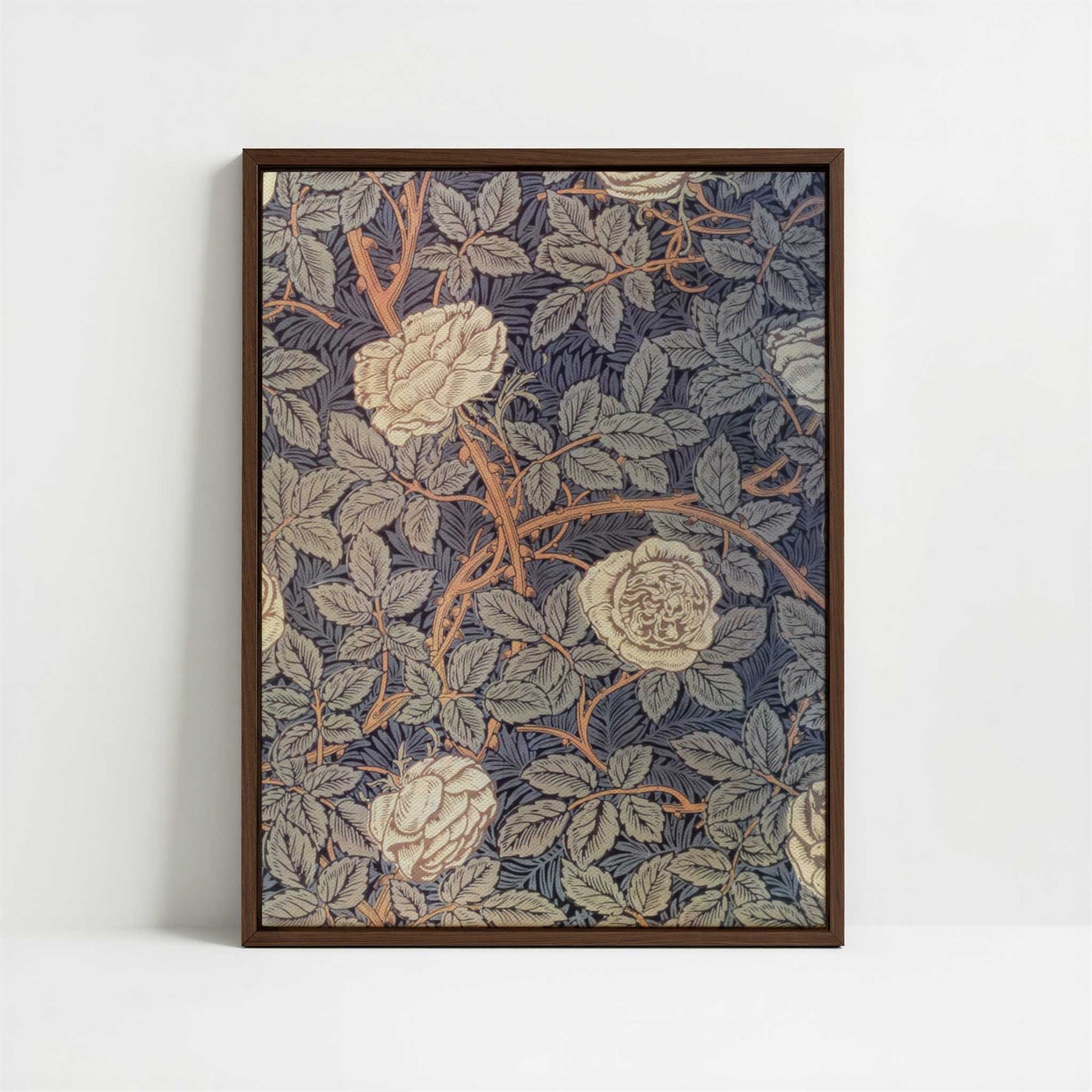 Framed Canvas - Framed canvas in dark wood color frame