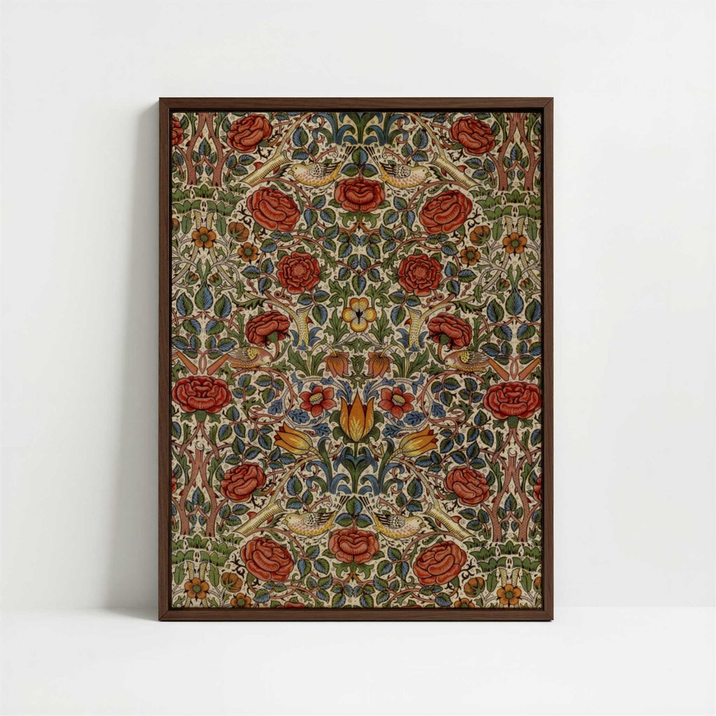 Framed Canvas - Framed canvas in dark wood color frame