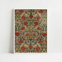 Rose Design (1883) by William Morris – Art Print - Art print in white frame