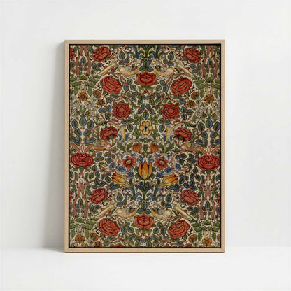 Framed Canvas - Framed canvas in oak color frame