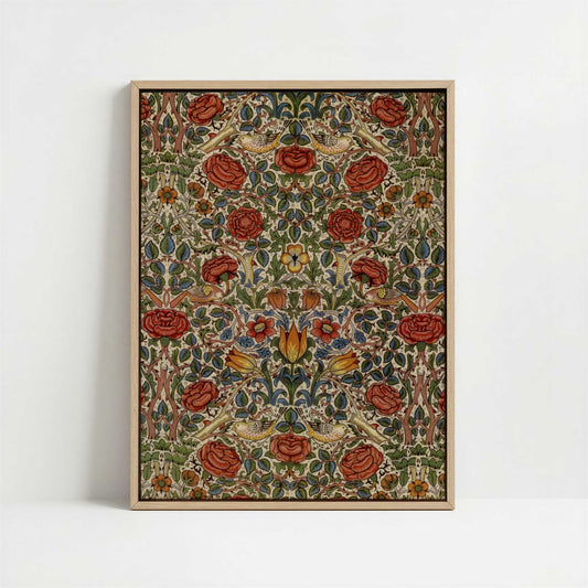 Framed Canvas - Framed canvas in oak color frame