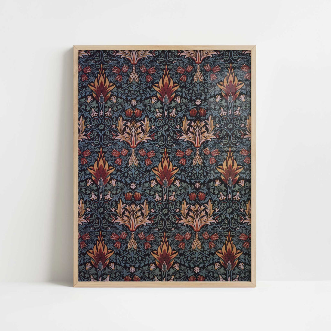 Snakeshead (1876) by William Morris – Art Print - Art print in oak frame
