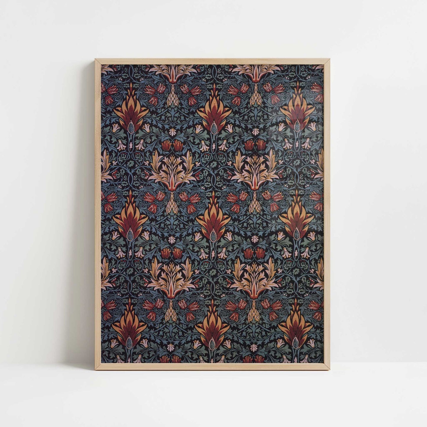 Snakeshead (1876) by William Morris – Art Print - Art print in oak frame