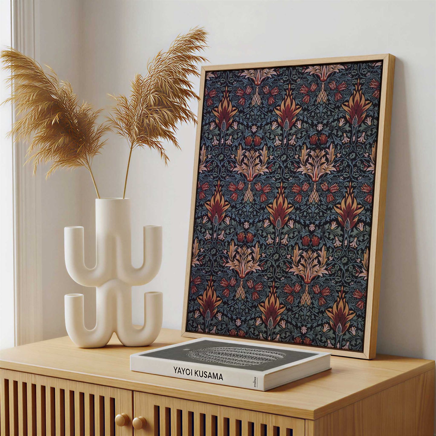 Framed Canvas - Framed canvas in a stylish interior setting