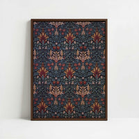 Framed Canvas - Framed canvas in dark wood color frame