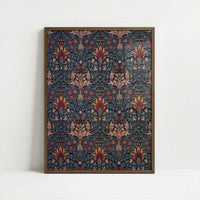 Snakeshead (1876) by William Morris – Art Print - Art print in dark wood frame