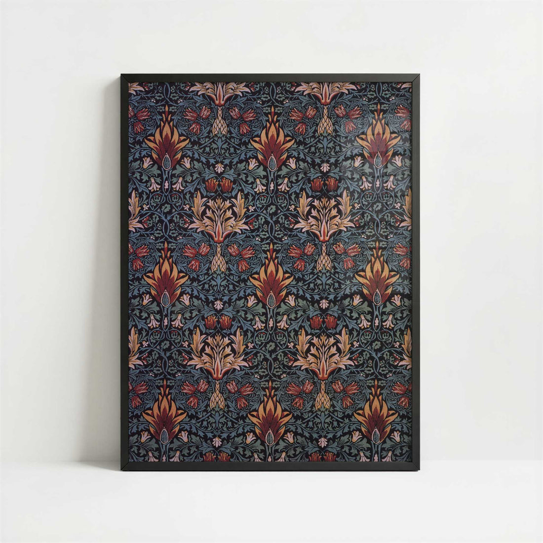 Snakeshead (1876) by William Morris – Art Print - Art print in black frame