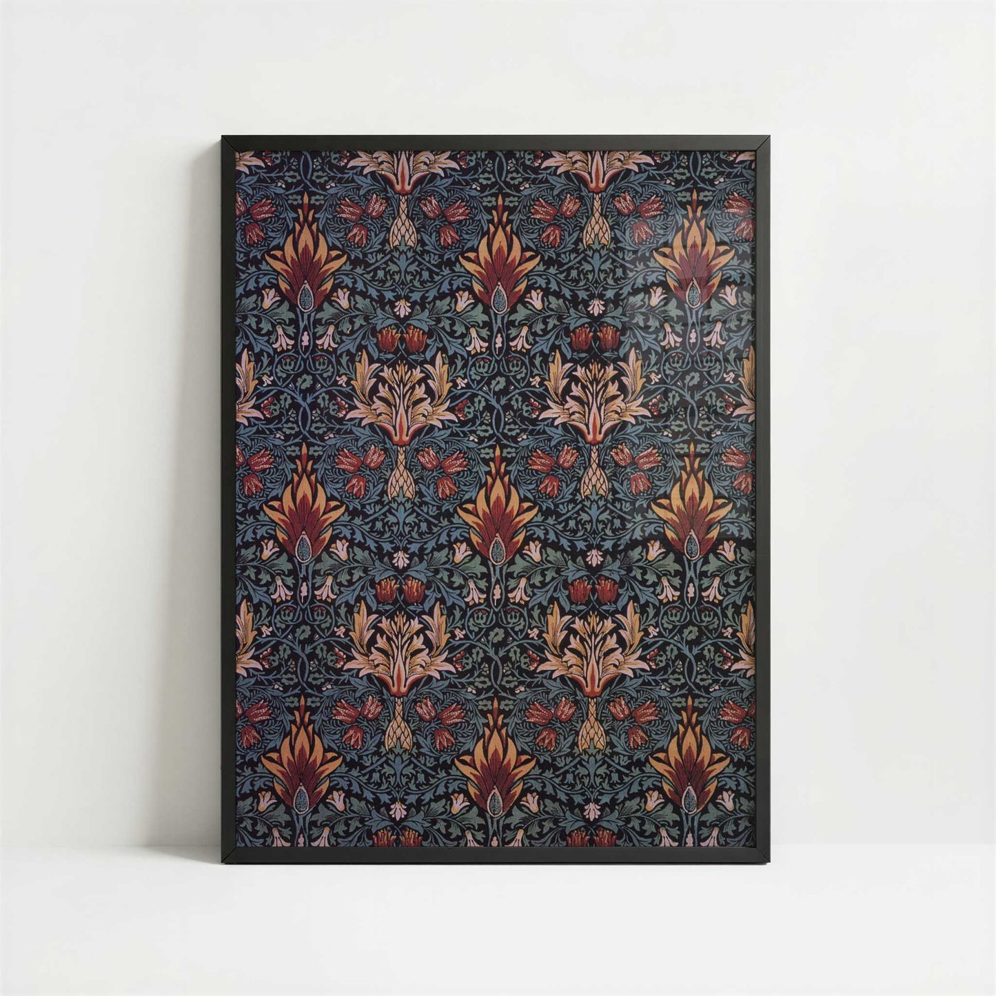 Snakeshead (1876) by William Morris – Art Print - Art print in black frame