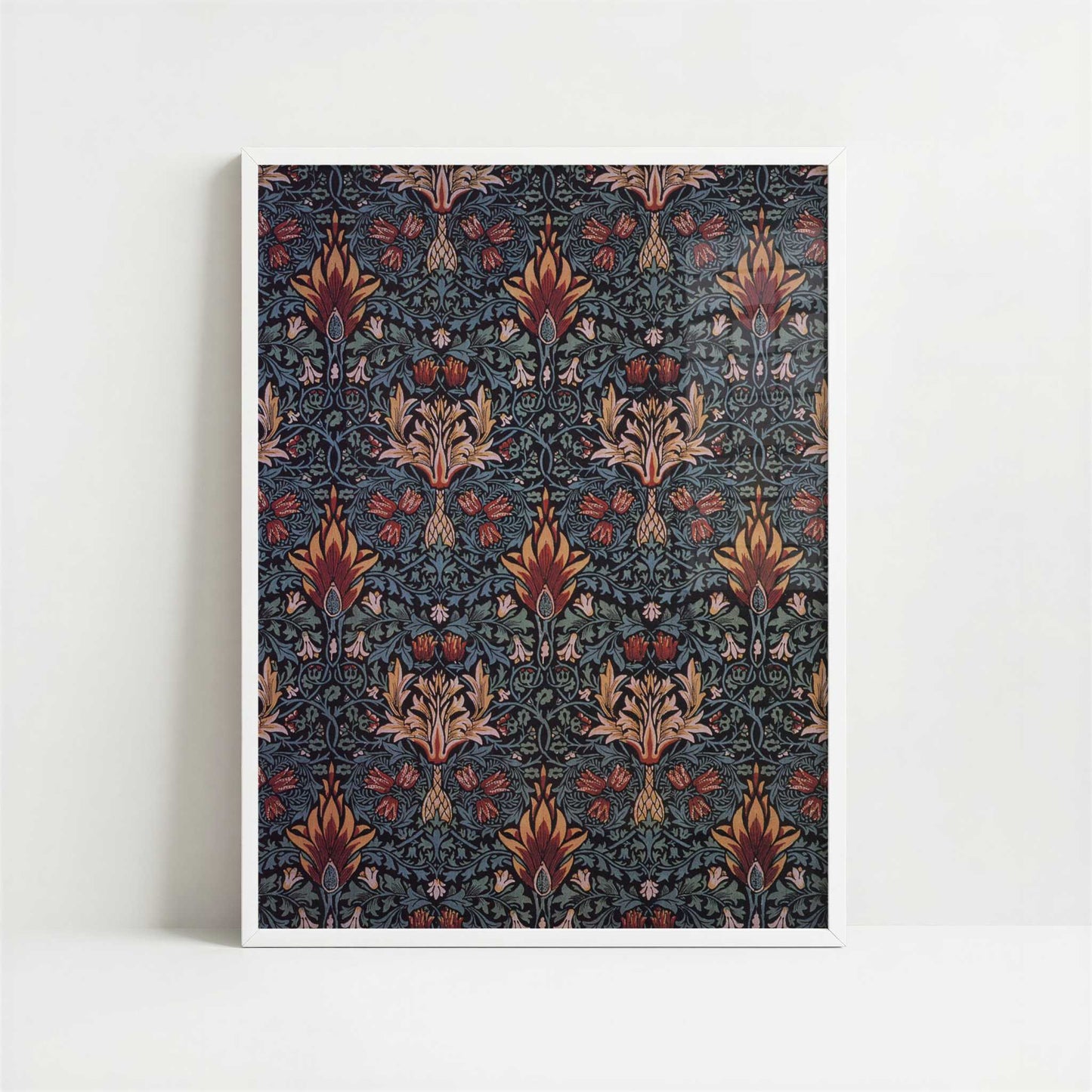 Snakeshead (1876) by William Morris – Art Print - Art print in white frame