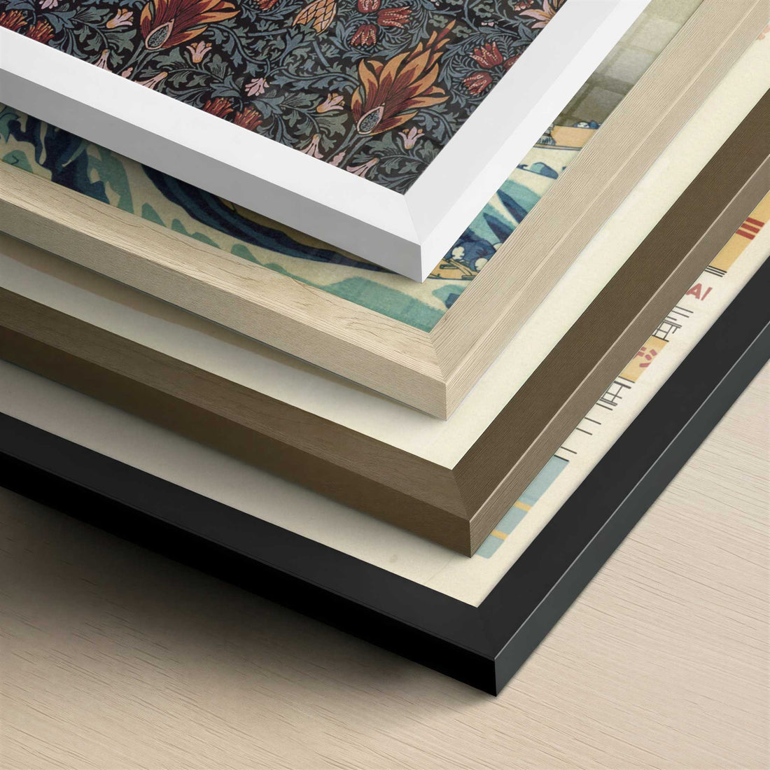 Snakeshead (1876) by William Morris – Art Print - Close-up detail of the different frames