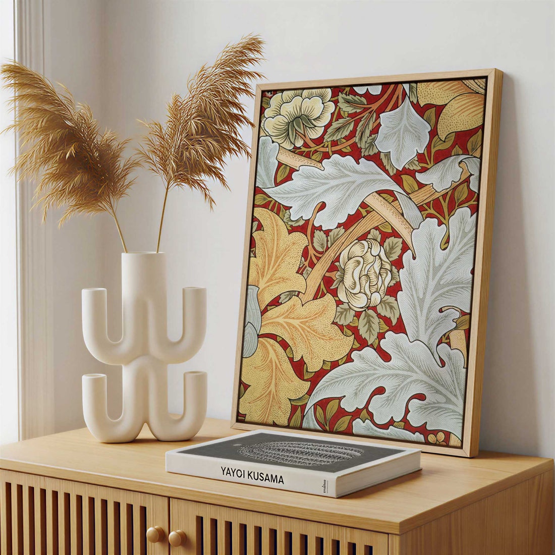 Framed Canvas - Framed canvas in a stylish interior setting