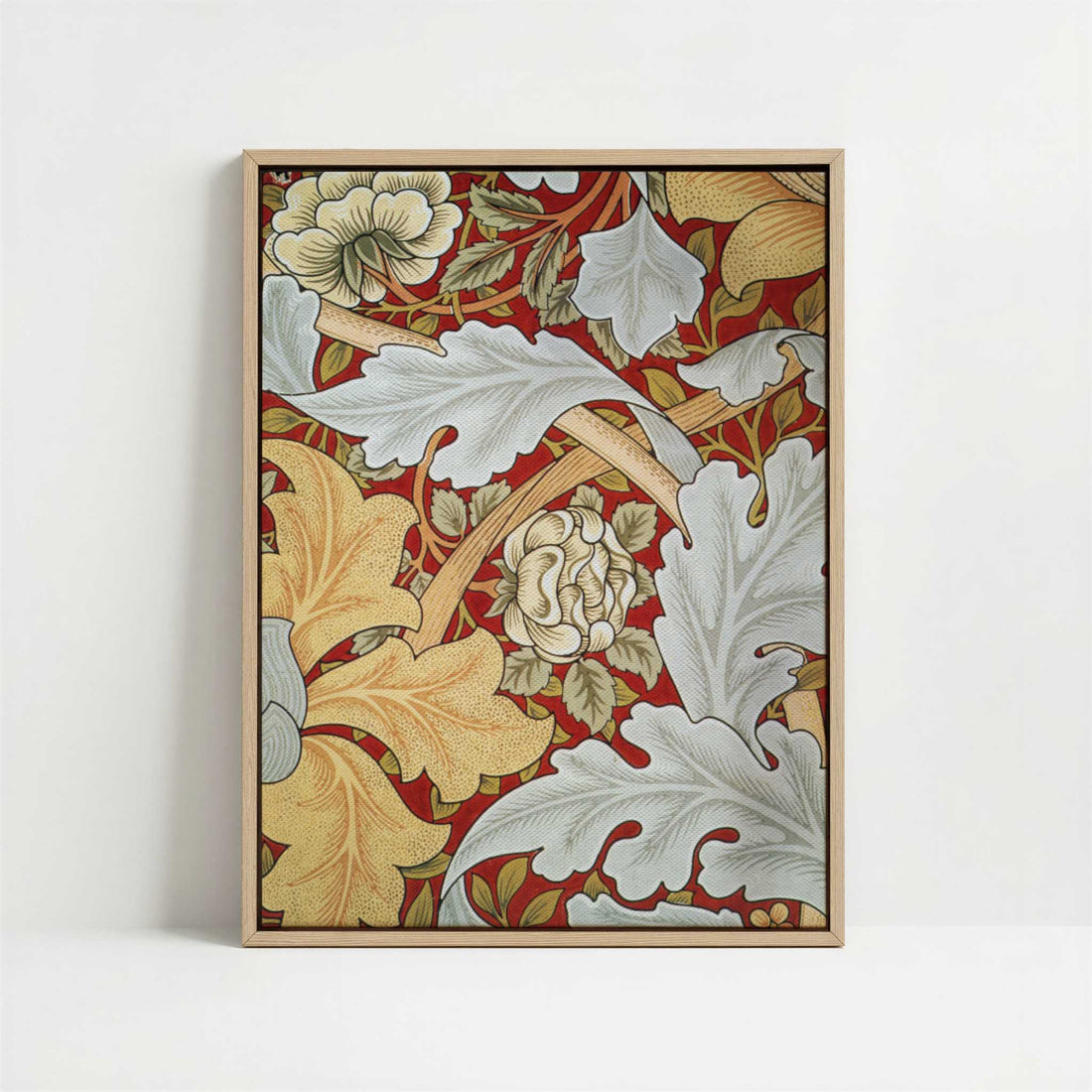 Framed Canvas - Framed canvas in oak color frame