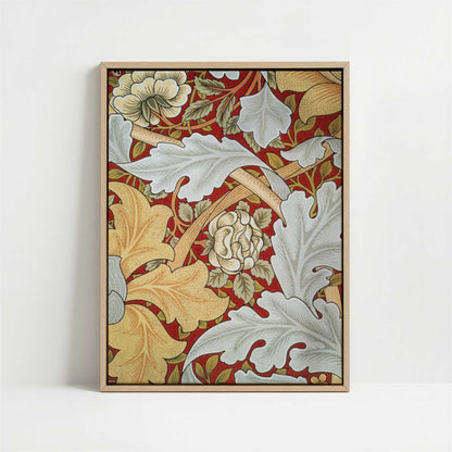 Framed Canvas - Framed canvas in oak color frame