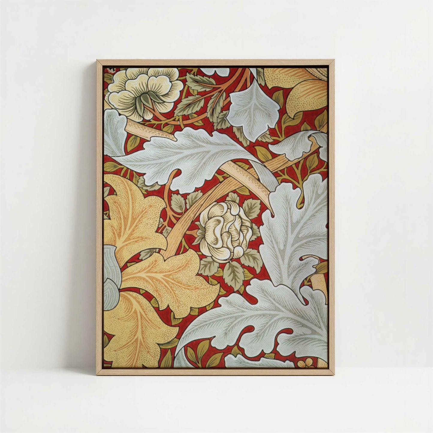 Framed Canvas - Framed canvas in oak color frame